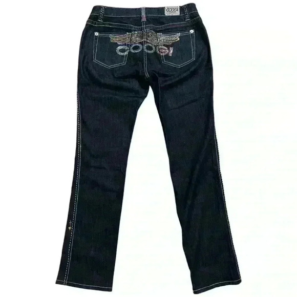 Y2K Coogi Rhinestone Angel Wings Jeans - Picture 1 of 8